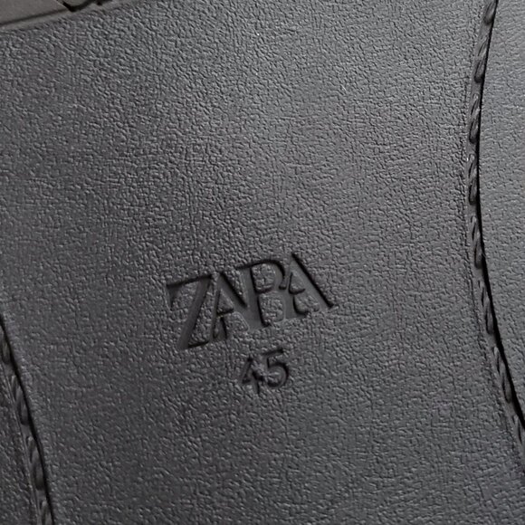 BNWT ZARA brown faux leather croc pattern horsebit slip on mocasins (45 - US 12) - Picture 2 of 7